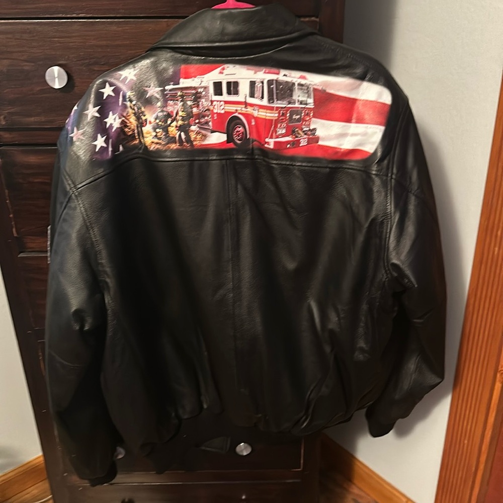 Mens Firefighter Bomber Jacket